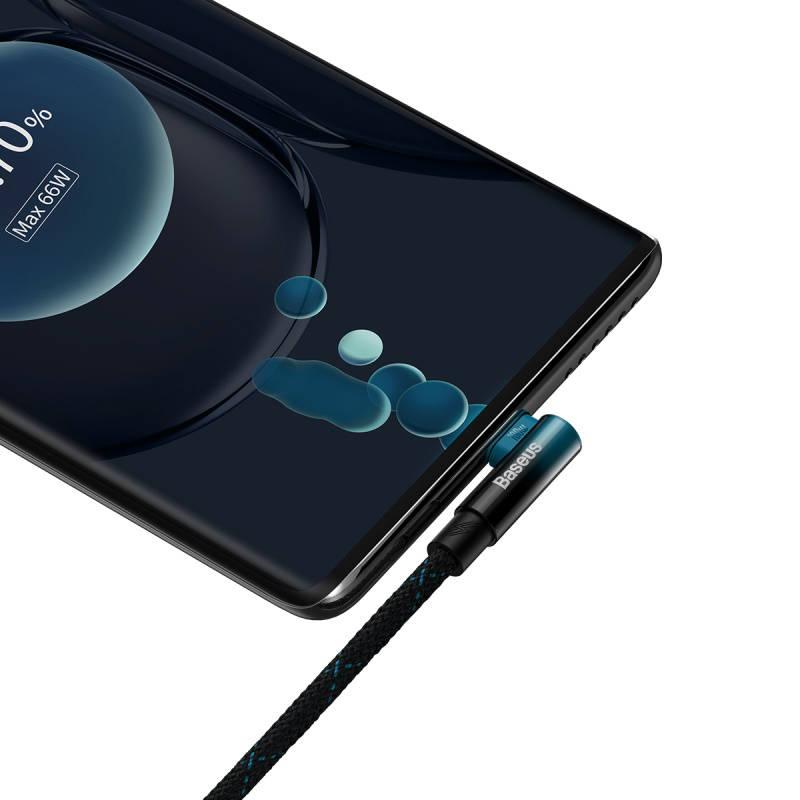 Kabel Baseus USB USB-C 100W, 2m černý modrý