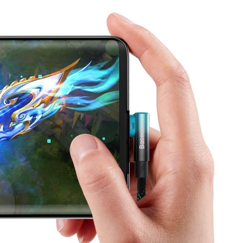 Kabel Baseus USB USB-C 100W, 2m černý modrý