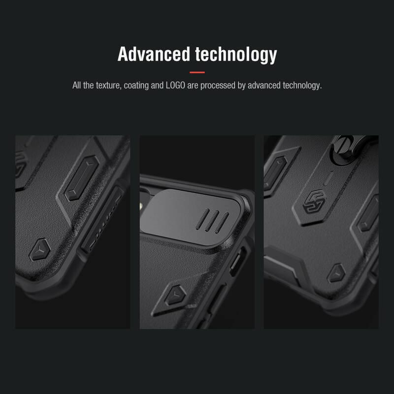 Kryt na mobil Nillkin CamShield Armor na Apple iPhone 7 8 SE2020 SE2022 černý