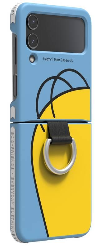 Kryt na mobil Samsung Galaxy Z Flip4 Silicone Cover with ring, Homer Simpson