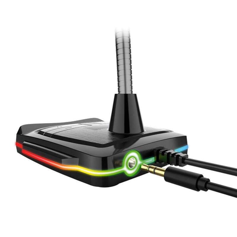 Mikrofon PLATINET VARR GAMING RGB USB černý, Mikrofon, PLATINET, VARR, GAMING, RGB, USB, černý