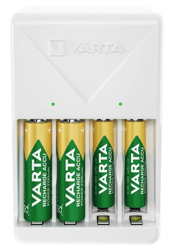 Nabíječka Varta Plug Charger 4 AA 2100 mAh, Nabíječka, Varta, Plug, Charger, 4, AA, 2100, mAh