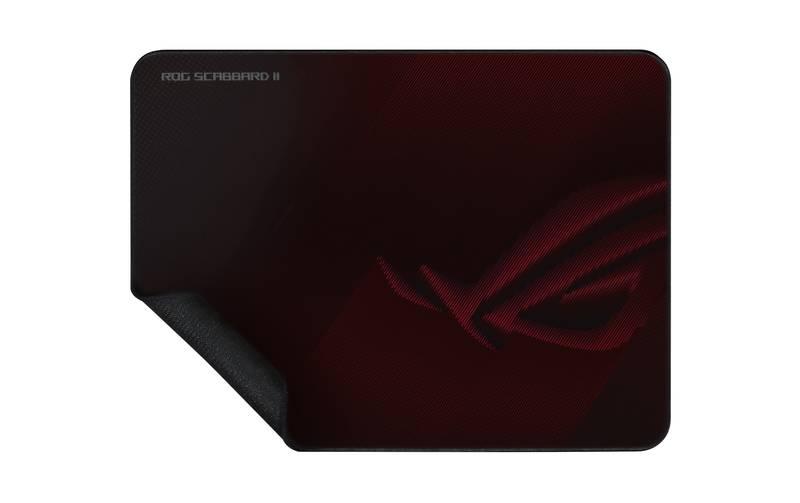 Podložka pod myš Asus ROG SCABBARD II 36 x 26 cm černá červená