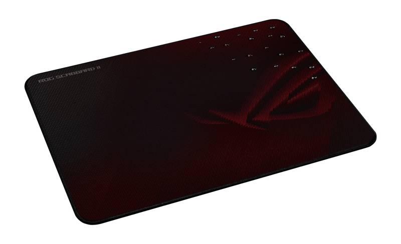 Podložka pod myš Asus ROG SCABBARD II 36 x 26 cm černá červená