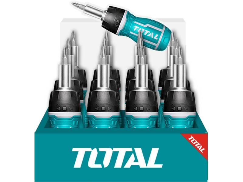 Šroubovák Total tools TACSDS1726 8 v 1, ráčnový