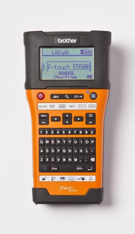Tiskárna štítků Brother PT-E550WVP oranžová