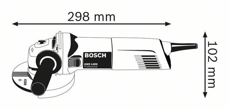 Úhlová bruska Bosch GWS 1400, Úhlová, bruska, Bosch, GWS, 1400