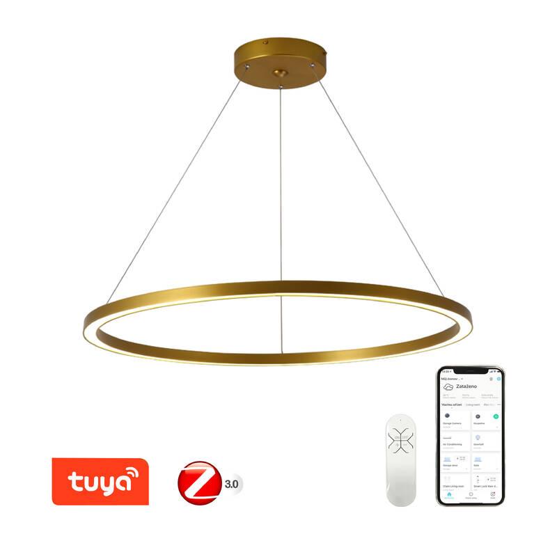 Závěsné svítidlo IMMAX NEO FINO SMART 1 kruh, 80cm, 60W, Zigbee 3.0, TUYA zlaté, Závěsné, svítidlo, IMMAX, NEO, FINO, SMART, 1, kruh, 80cm, 60W, Zigbee, 3.0, TUYA, zlaté