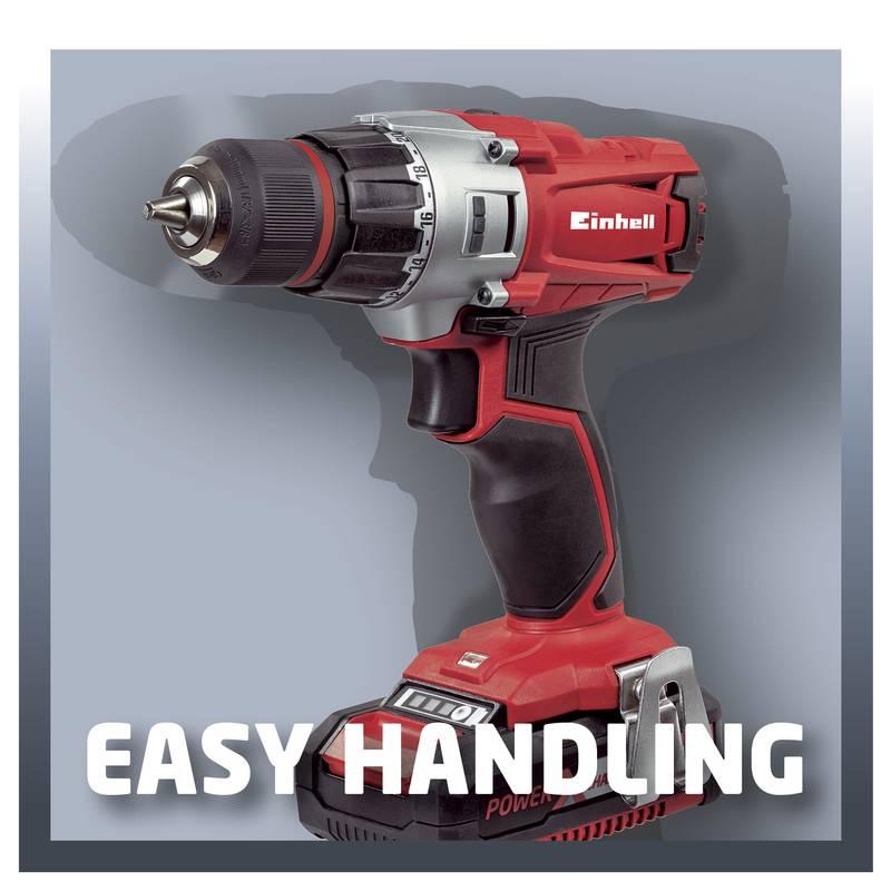 Aku vrtačka Einhell TE-CD 18 2 Li Kit červená