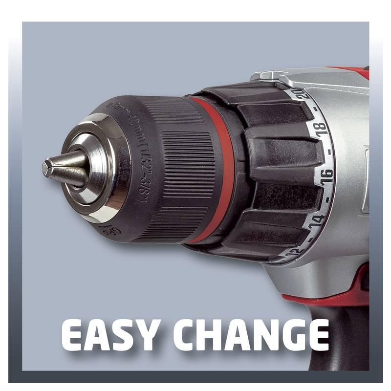 Aku vrtačka Einhell TE-CD 18 2 Li Kit červená