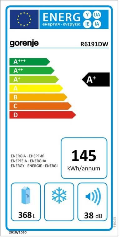 Chladnička Gorenje Essential R 6191 DW bílá
