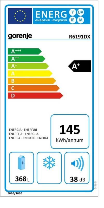 Chladnička Gorenje R 6191 DX nerez