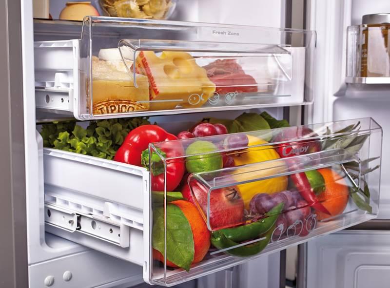 Chladnička s mrazničkou Candy CKCS6186IXV 1 nerez