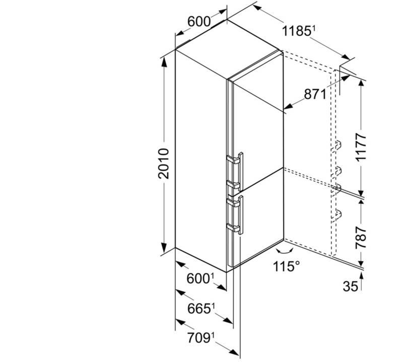 Chladnička s mrazničkou Liebherr CBNef 4815 stříbrná