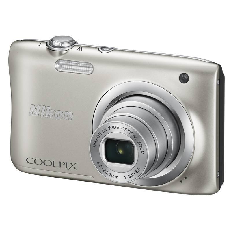Digitální fotoaparát Nikon Coolpix A100 stříbrný, Digitální, fotoaparát, Nikon, Coolpix, A100, stříbrný
