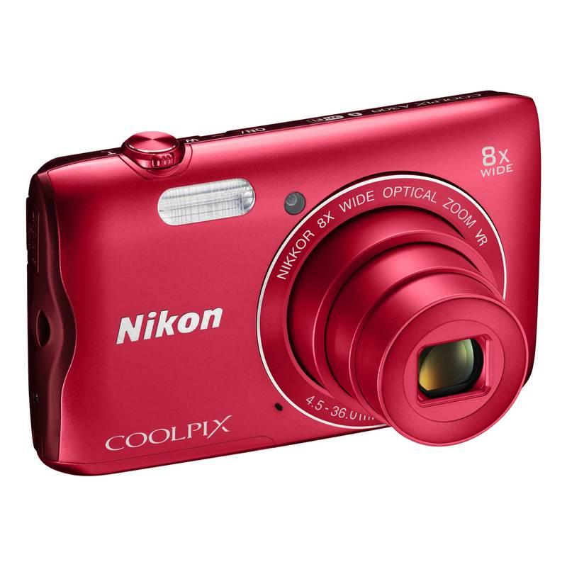 Digitální fotoaparát Nikon Coolpix A300 červený, Digitální, fotoaparát, Nikon, Coolpix, A300, červený