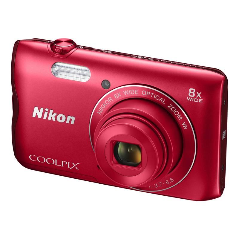 Digitální fotoaparát Nikon Coolpix A300 červený, Digitální, fotoaparát, Nikon, Coolpix, A300, červený
