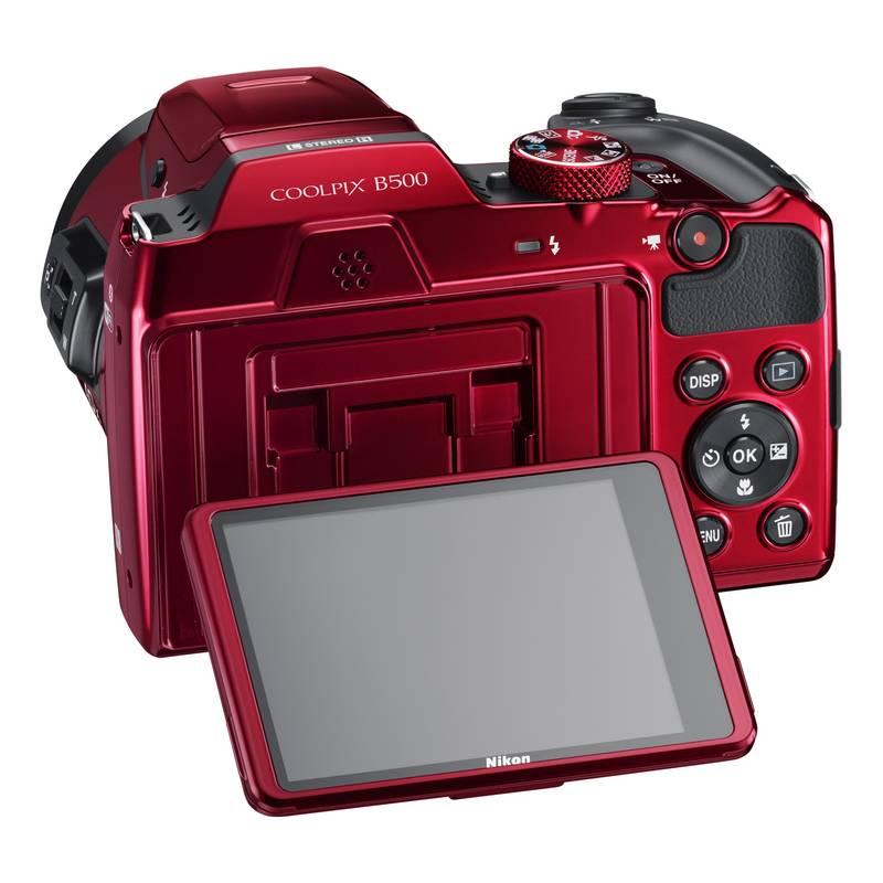 Digitální fotoaparát Nikon Coolpix B500 červený