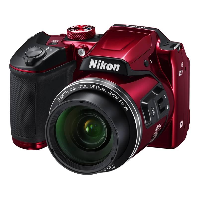 Digitální fotoaparát Nikon Coolpix B500 červený, Digitální, fotoaparát, Nikon, Coolpix, B500, červený