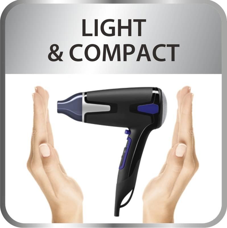 Fén Rowenta Moveling CV3820F0 černý modrý