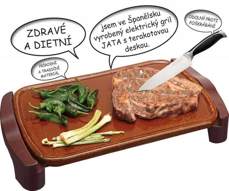 Gril JATA GR559 hnědý