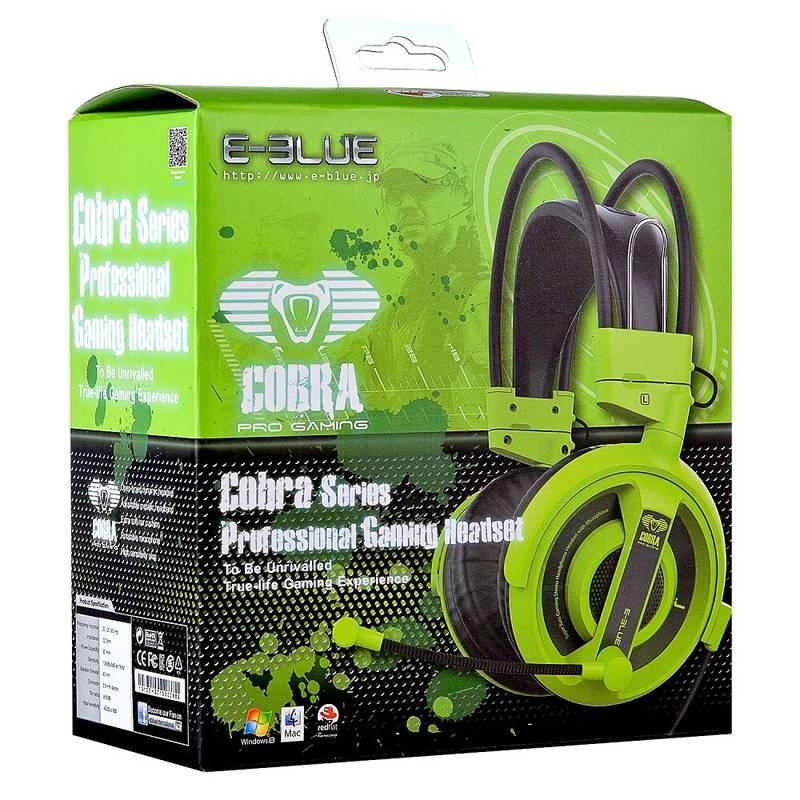 Headset E-Blue Cobra I zelený, Headset, E-Blue, Cobra, I, zelený