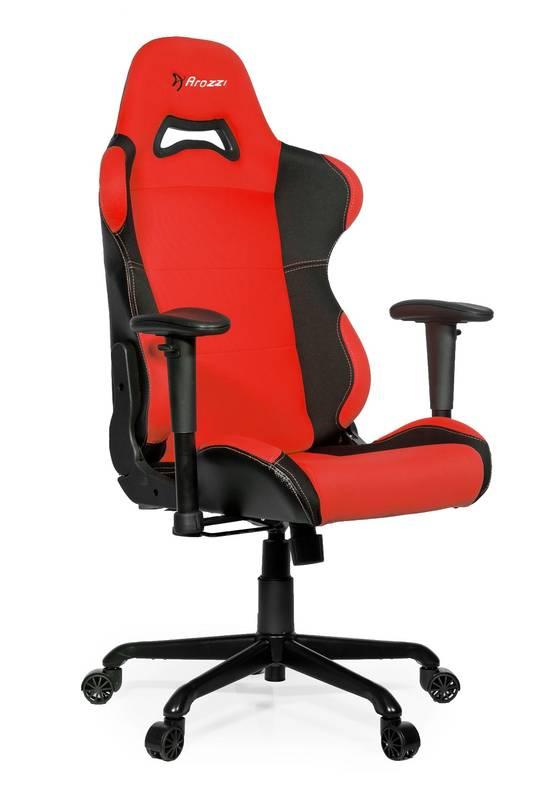 Herní židle Arozzi TORRETTA černá červená