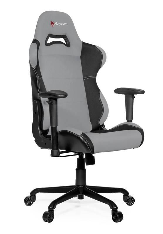 Herní židle Arozzi TORRETTA černá šedá