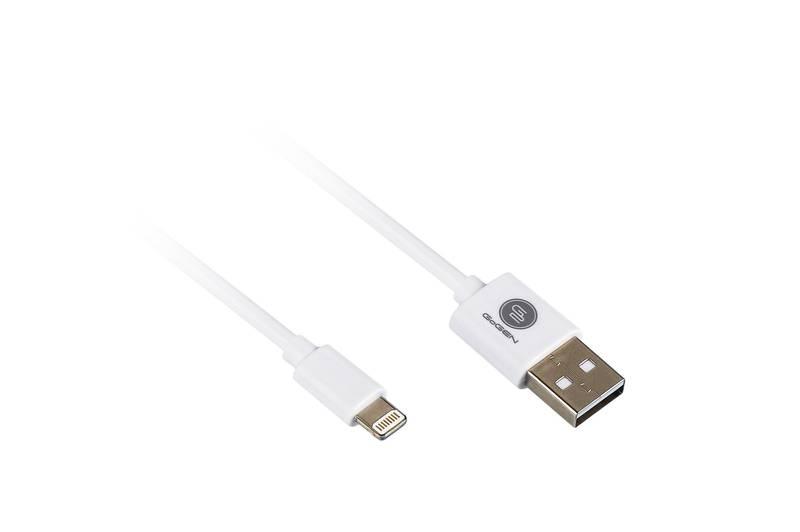 Kabel GoGEN USB Lightning, 0,9m bílý