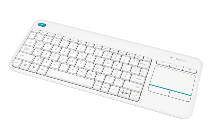 Klávesnice Logitech Wireless Keyboard K400 Plus, US bílá