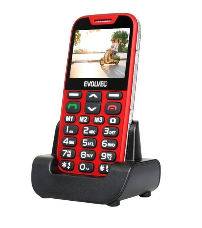 Mobilní telefon Evolveo EVOLVEO EasyPhone XD pro seniory červený