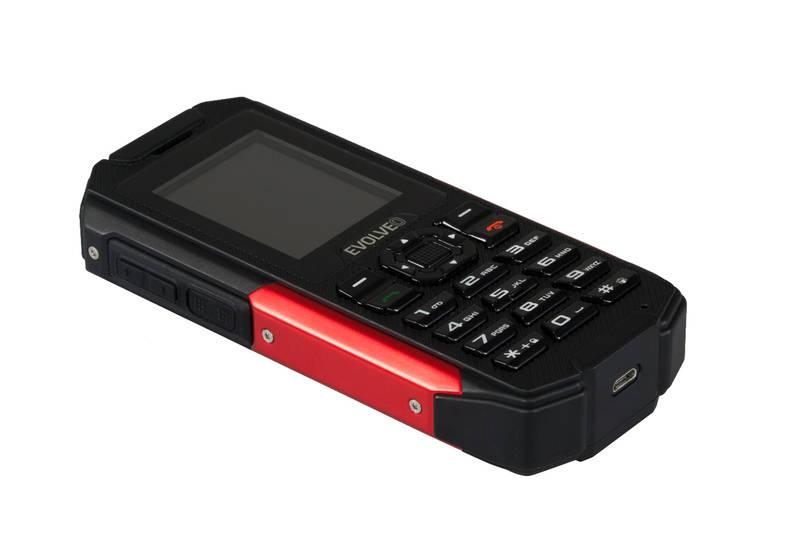 Mobilní telefon Evolveo StrongPhone X3 Dual SIM černý červený, Mobilní, telefon, Evolveo, StrongPhone, X3, Dual, SIM, černý, červený