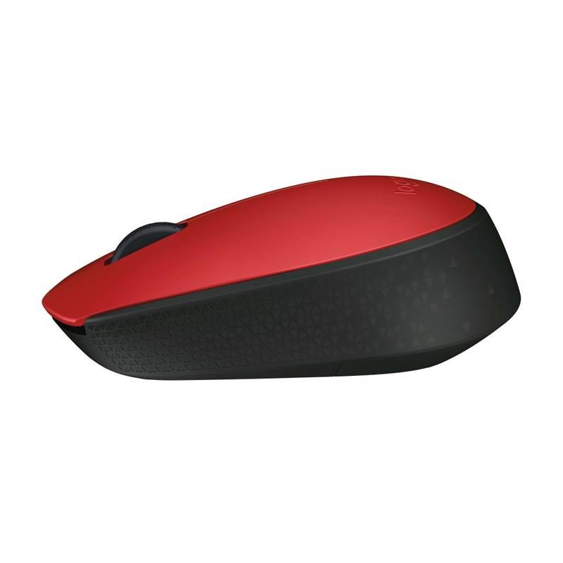 Myš Logitech Wireless Mouse M171 červená