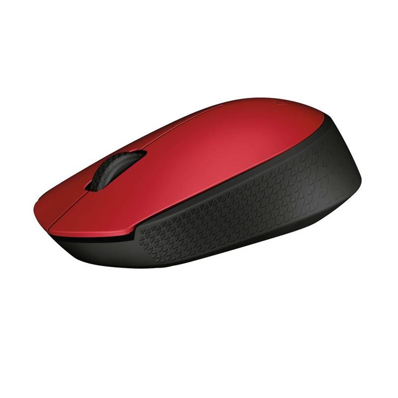 Myš Logitech Wireless Mouse M171 červená