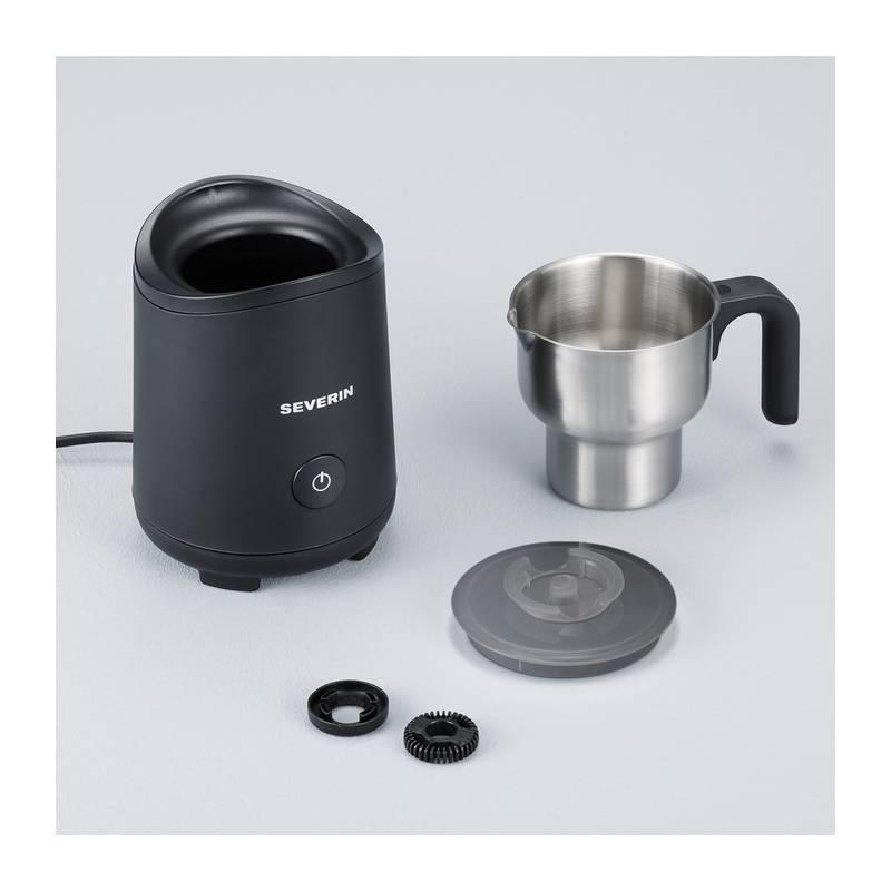 Napěňovač mléka Severin SM 9495 černý nerez