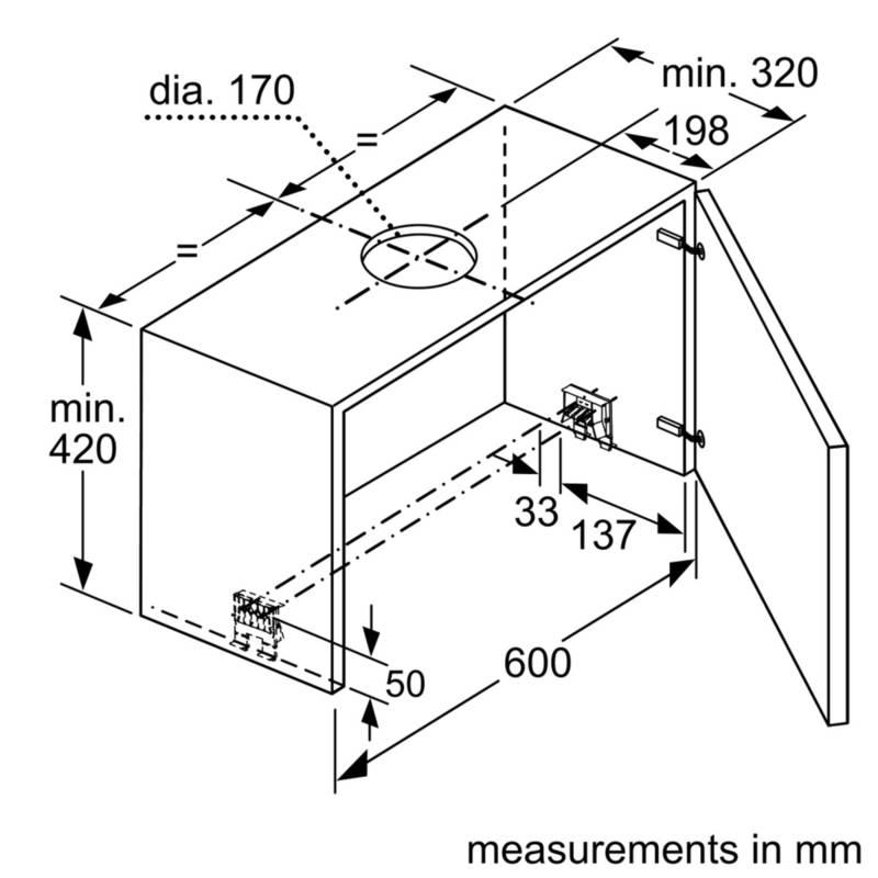 Odsavač par Siemens LI67RA530 stříbrný