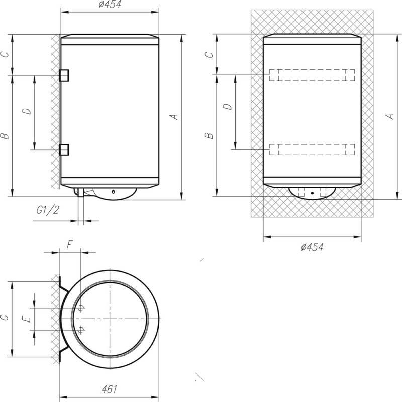 Ohřívač vody Mora EOM 150 PKT