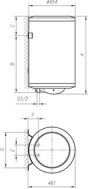 Ohřívač vody Mora EOM 30 PK