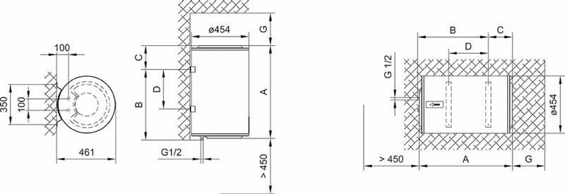 Ohřívač vody Mora EOMKU 50 SKSM