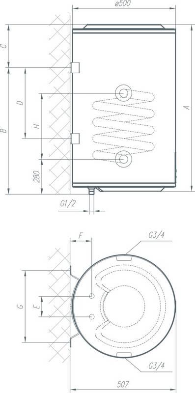 Ohřívač vody Mora KEOMK 80 SKL