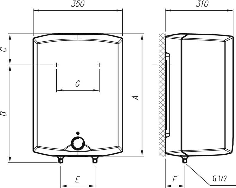 Ohřívač vody Mora TOM 15 N