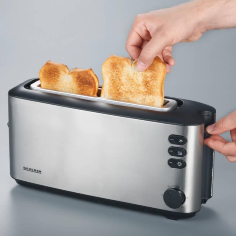 Opékač topinek Severin AT 2515 černý nerez