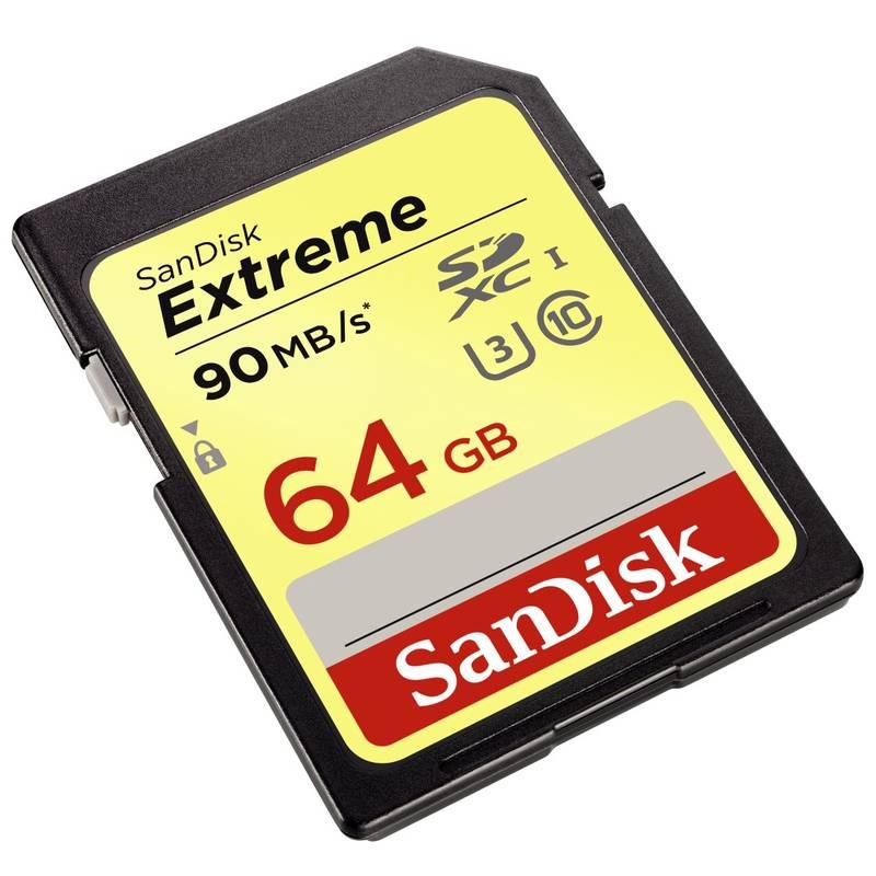 Paměťová karta Sandisk SDXC Extreme 64GB UHS-I U3