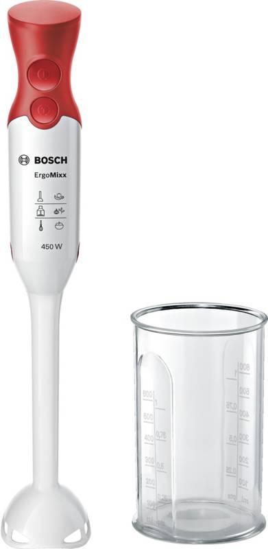 Ponorný mixér Bosch Ergomix MSM64010 bílý červený