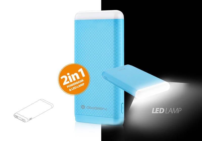 Powerbank GoGEN 4000mAh modrá