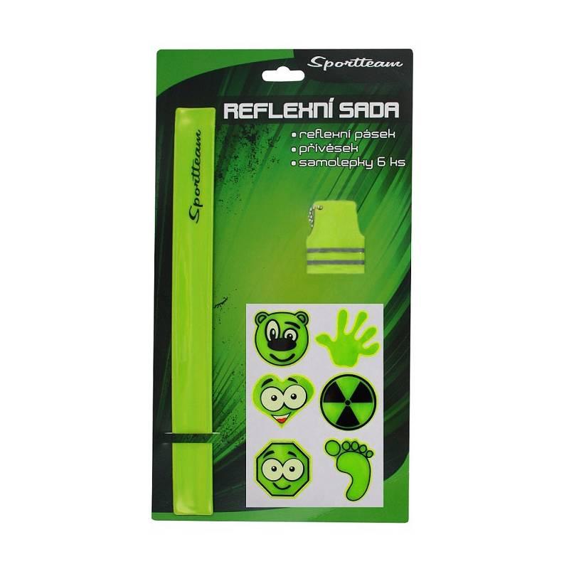 Reflexní sada 2 SportTeam - zelené, Reflexní, sada, 2, SportTeam, zelené