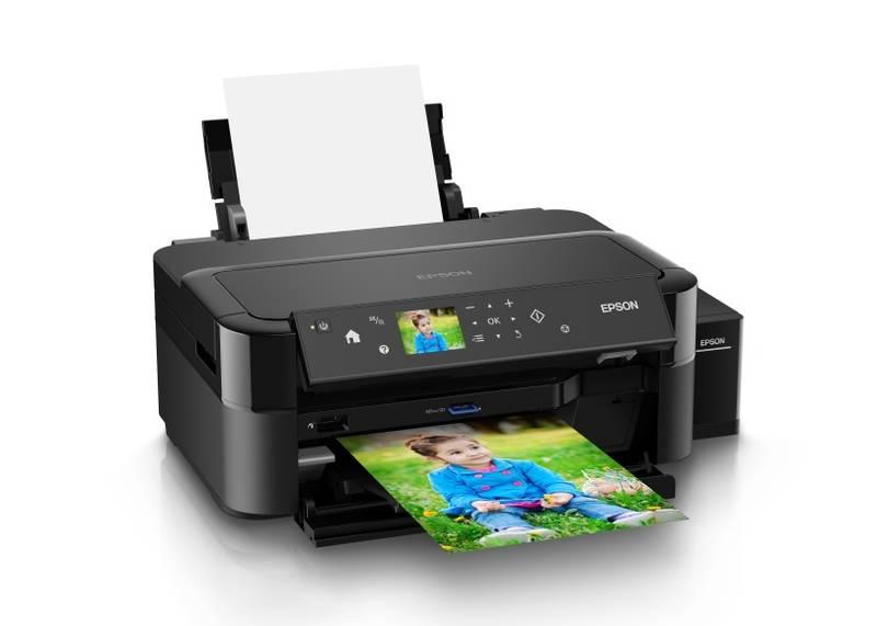 Tiskárna inkoustová Epson L810 černá, Tiskárna, inkoustová, Epson, L810, černá