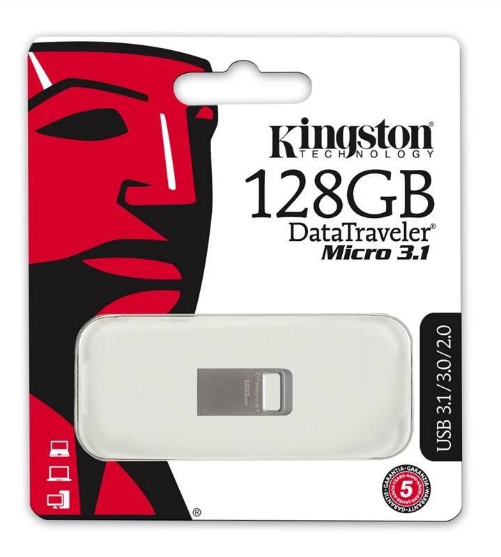 USB Flash Kingston DataTraveler Micro 3.1 128GB kovový
