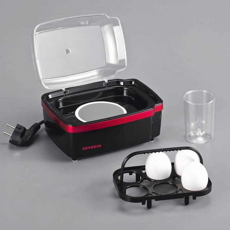 Vařič vajec Severin EK 3156 černý červený