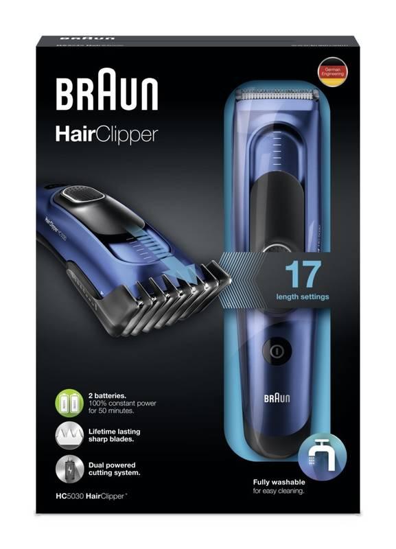 Zastřihovač vlasů Braun HC 5030 modrý